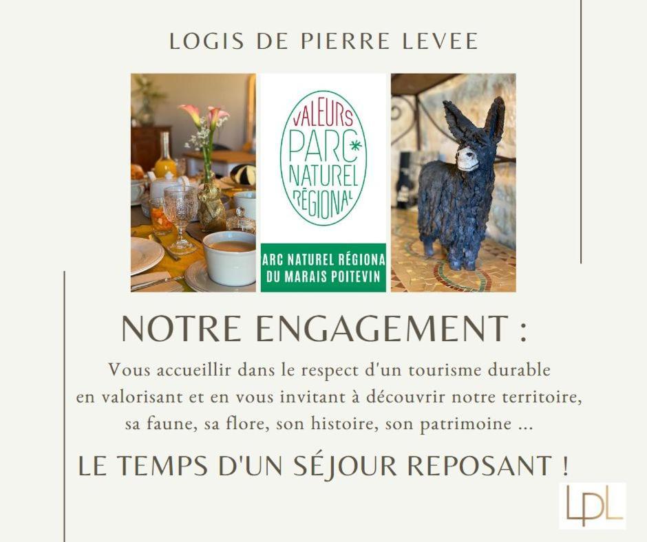 Bed and Breakfast Logis de Pierre Levée Bessines Exterior foto